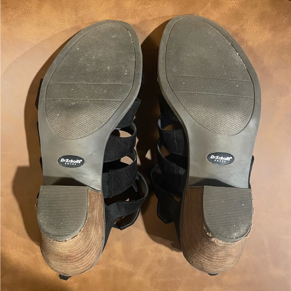 Dr. Scholl’s Black Strappy Sandals With Heel - Picture 9 of 9